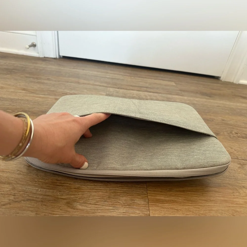 Gray Minimalist Laptop Sleeve